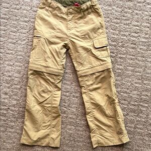 REI Girls' Beige Convertible Cargo Pants/Shorts